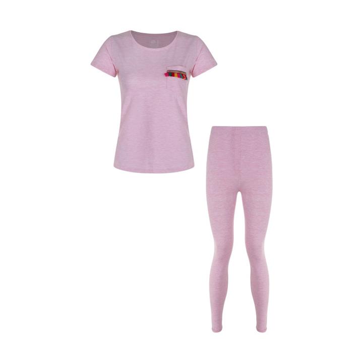 ست تی شرت آستین کوتاه و شلوار زنانه سون پون مدل 2391197-84 Seven Poon 2391197-84 T-Shirt And Pants Set For Women